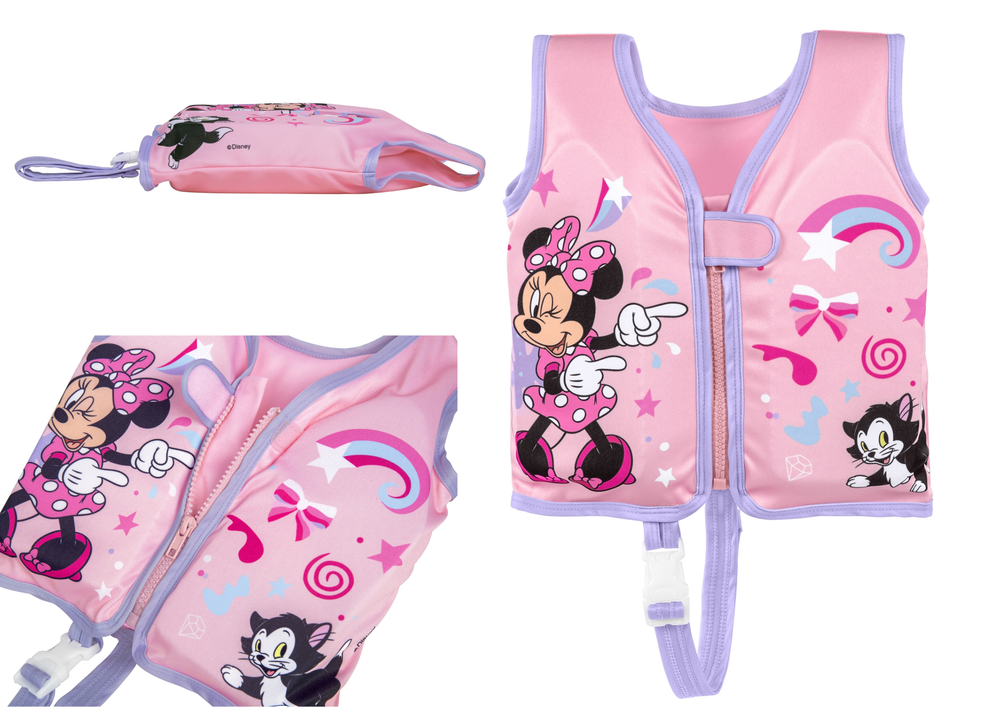 mamido Plavecká výuková vesta Minnie Mouse 51 cm Bestway 9101B
