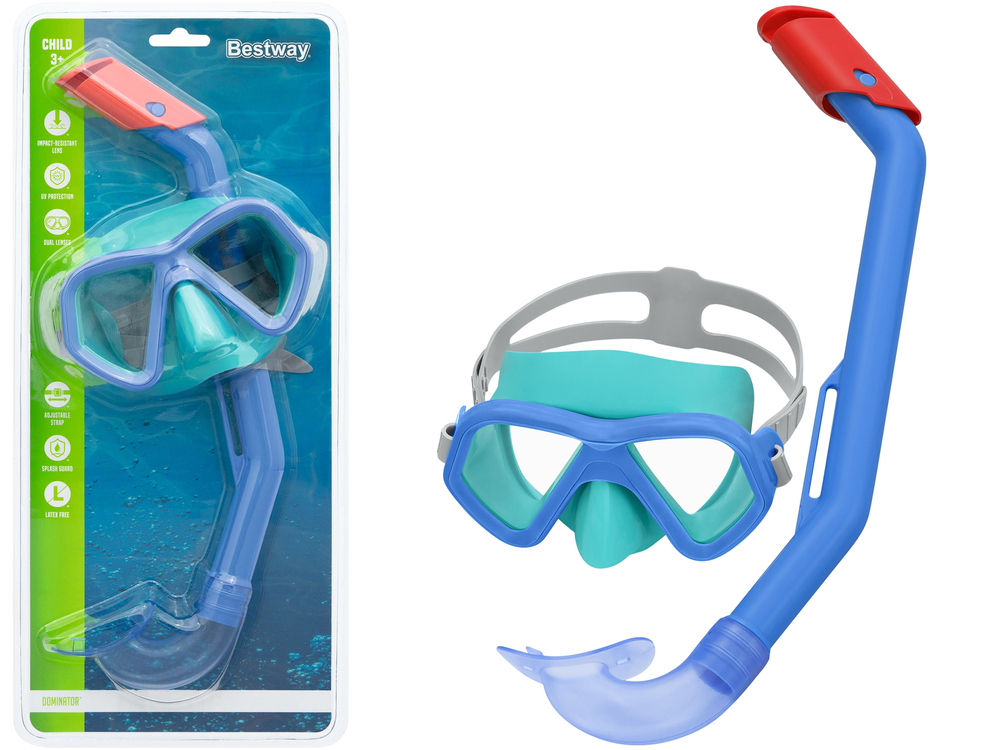 mamido Potápačská sada Mask+Blue Tube Bestway 24023