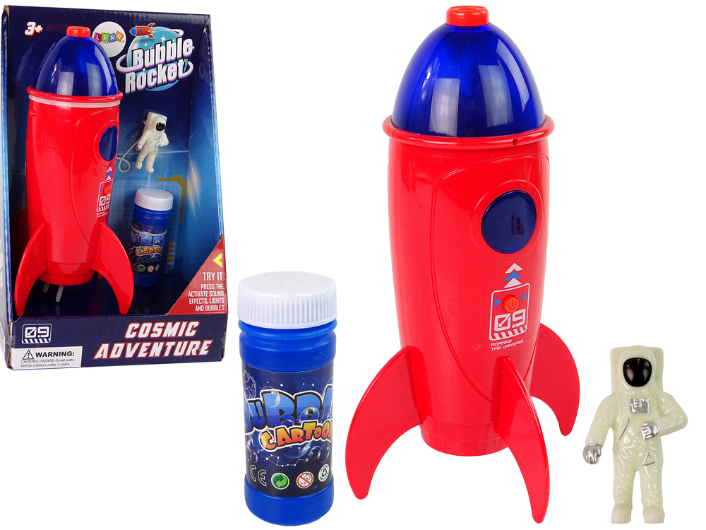 mamido Rocket Astronaut mydlo bublina robiť stroj červená