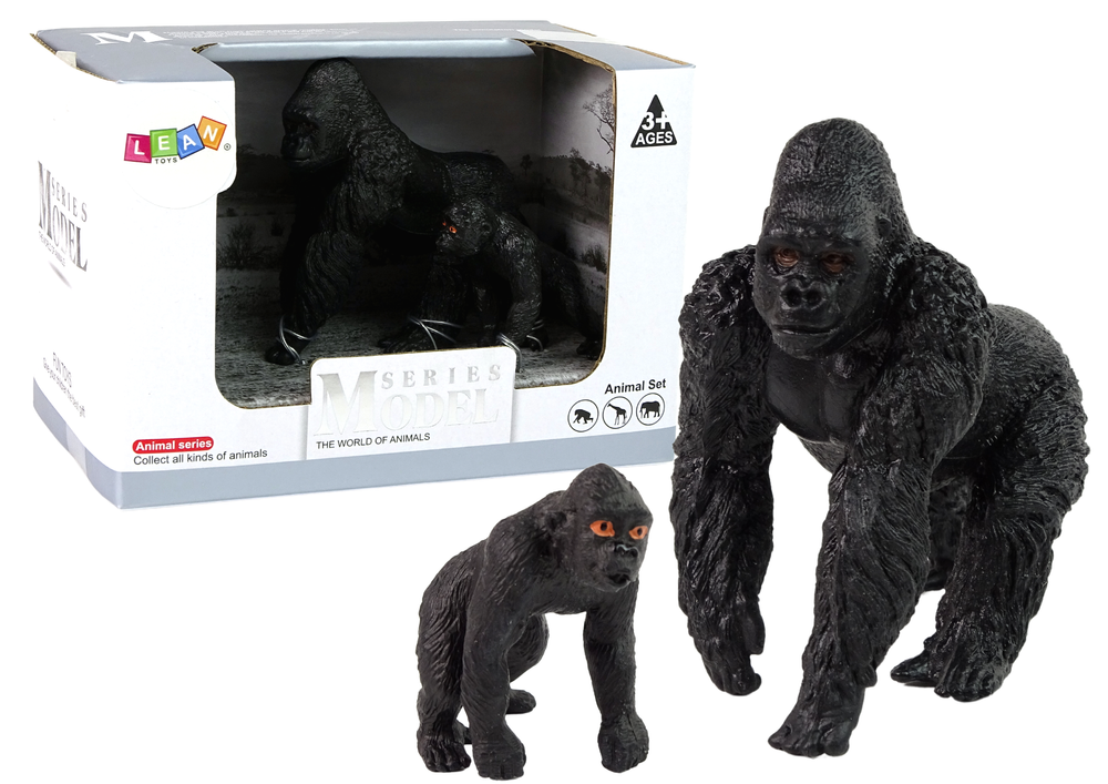 mamido Sada 2 gorilích goríl figúrok s mláďatami sveta