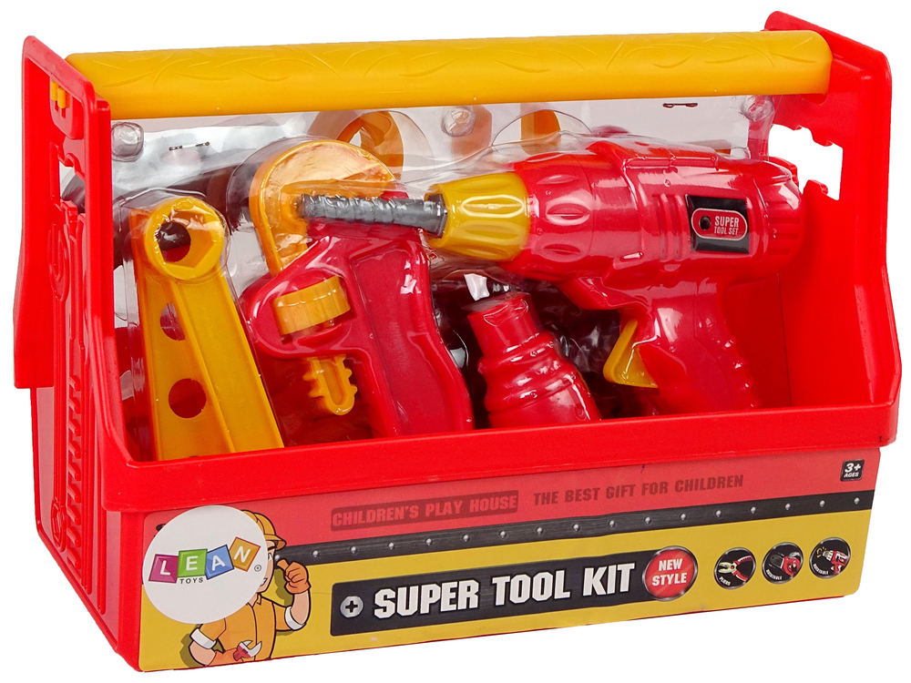 mamido Súprava náradia Tool Box Hammer Kliešte červená