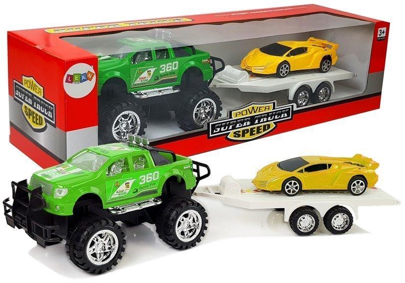 mamido Súprava vozidla Auto Sports Yellow Off-Road Green s čipovým pohonom