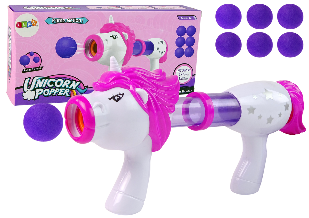 mamido Soft BB Launcher Pištoľ Unicorn Pink