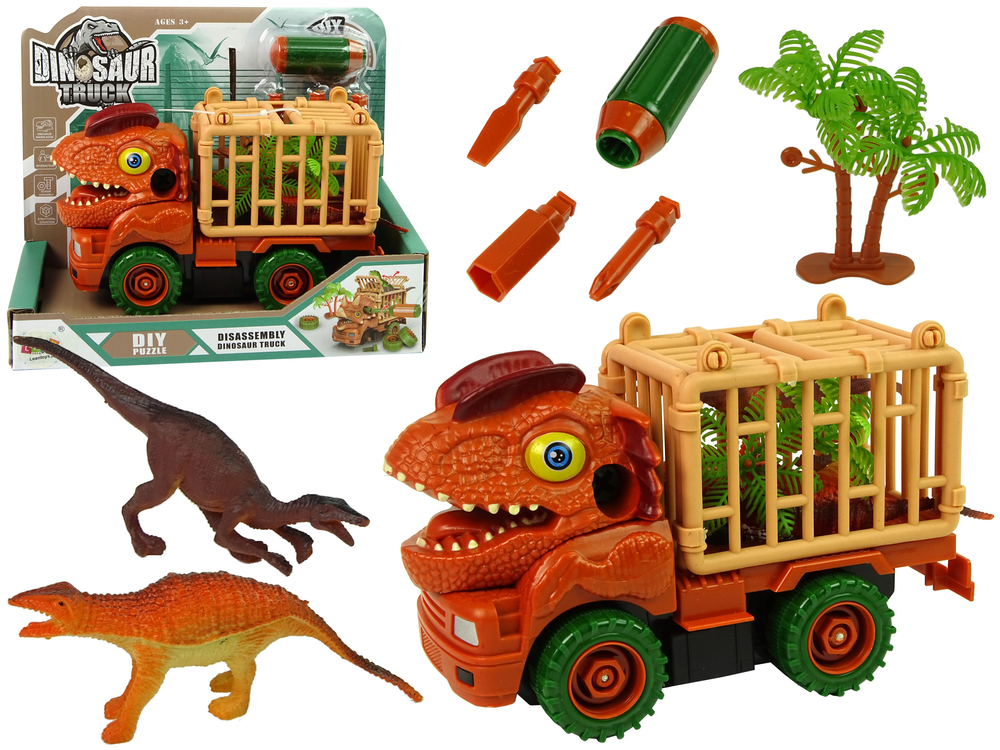 mamido Transporter Truck Dinosaur Spinning Orange Príslušenstvo