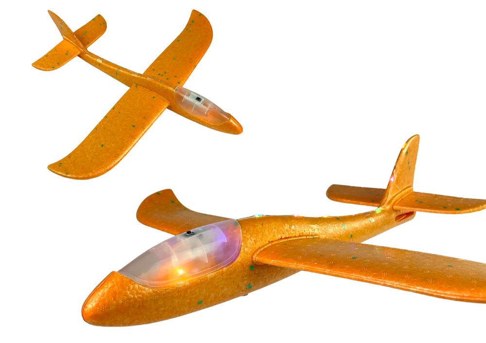 mamido Veľké lietadlo polystyrénový klzák oranžová