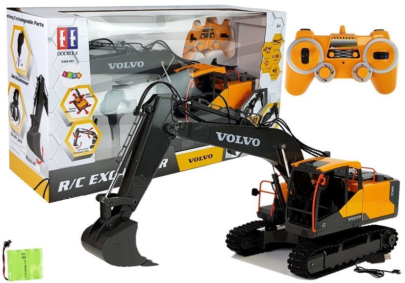 E-shop Double E Volvo Veľké rýpadlo R/C Pásové 1:16 2.4G Double E