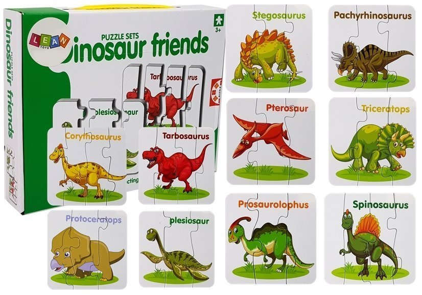 mamido Vzdelávacie puzzle Anglickí dinosaury 10 spojení