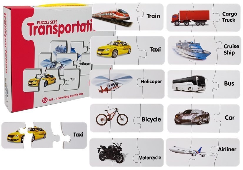 E-shop Vzdelávacie puzzle Transport 10 spojení