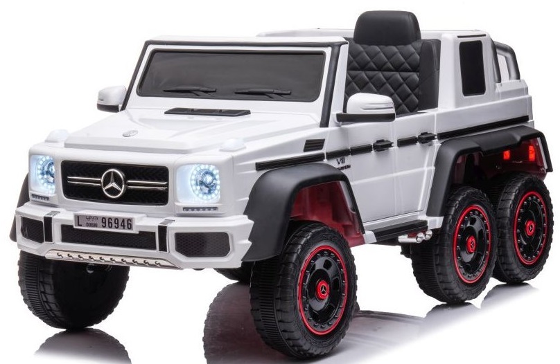 mamido Elektrické autíčko Mercedes G63 4x4 biele