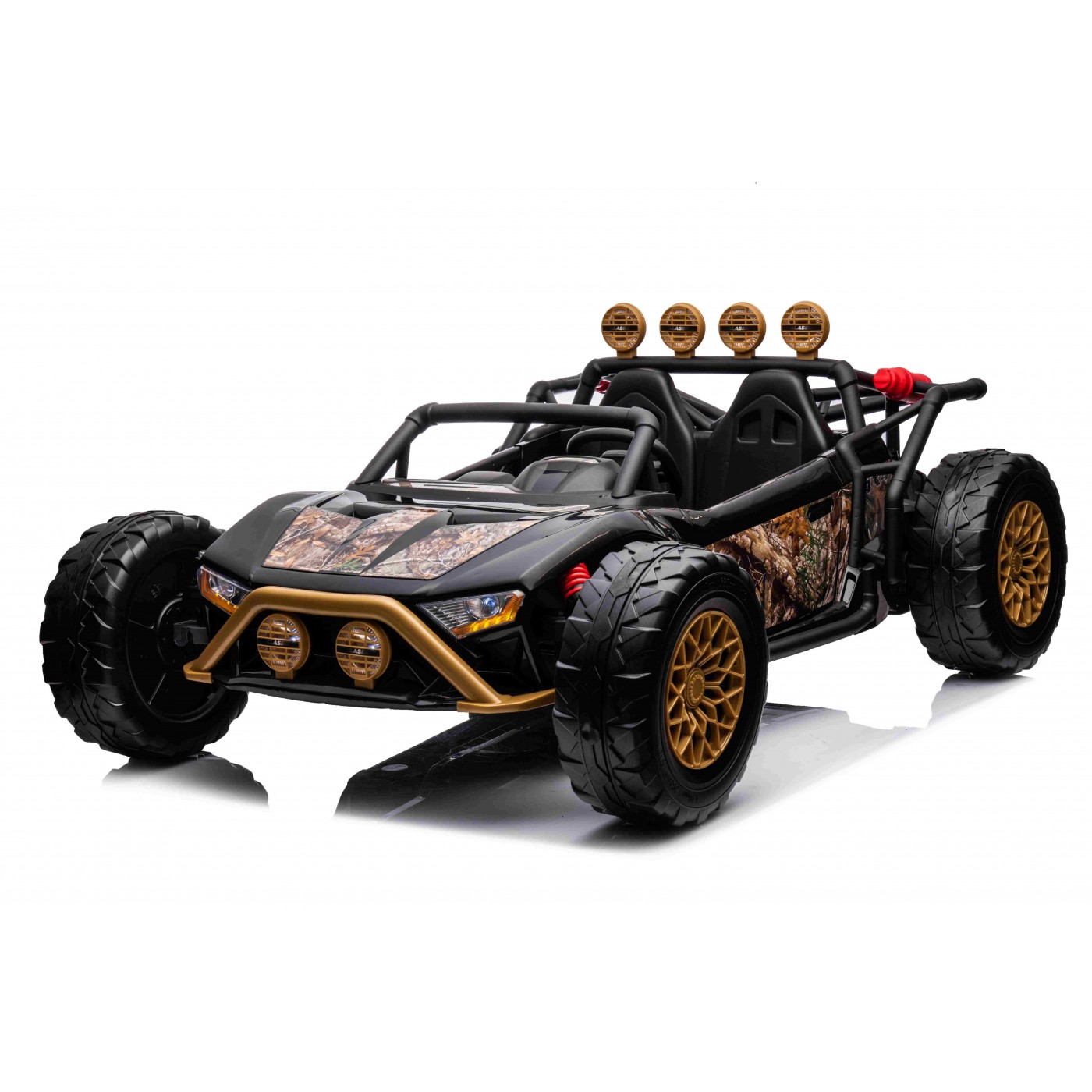 mamido Elektrické autíčko Buggy Racing 2x200W čierne