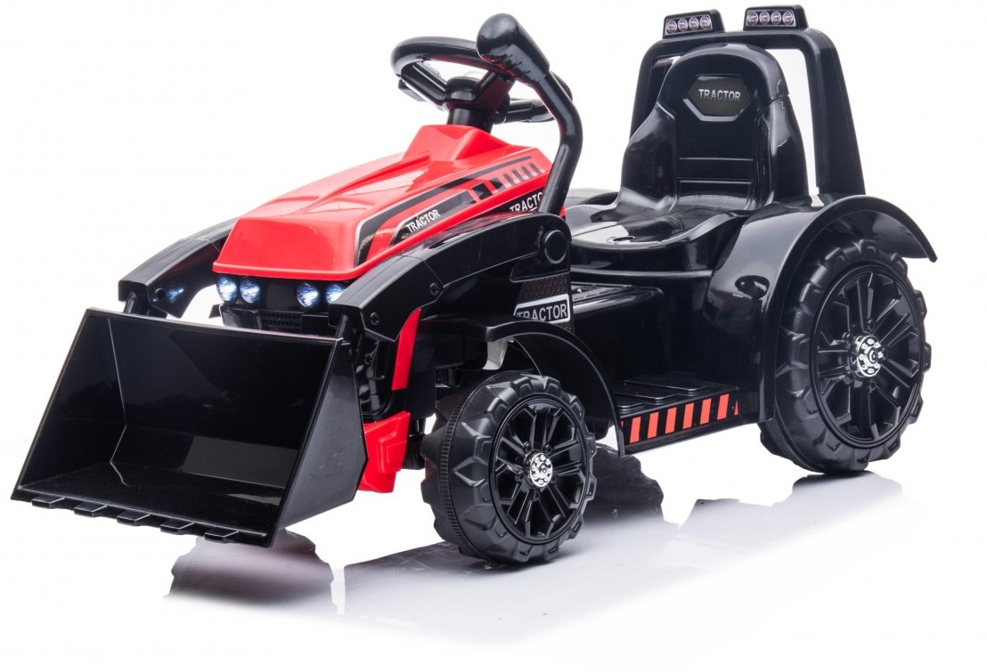Detský elektrický traktor G320 s radlicou červený