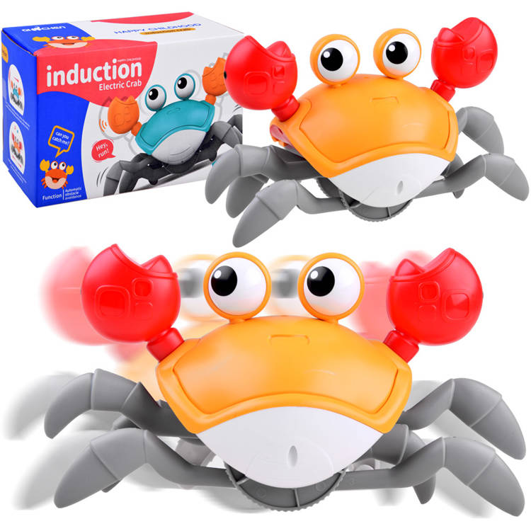 Interaktívny utekajúci krab oranžový