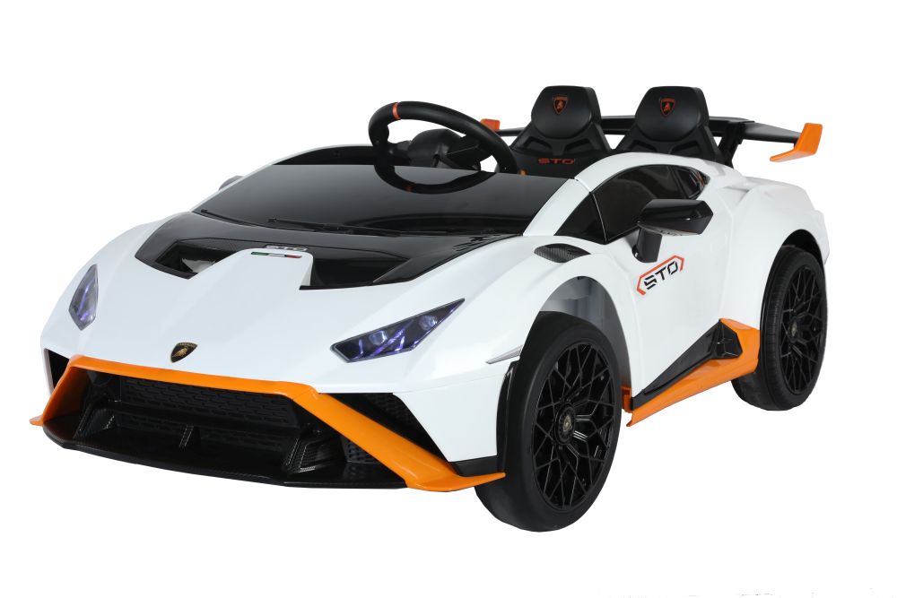 Detské elektrické autíčko Lamborghini Huracán STO biele