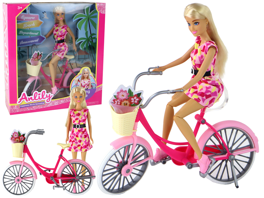 mamido Bábika Anlily na bicykli