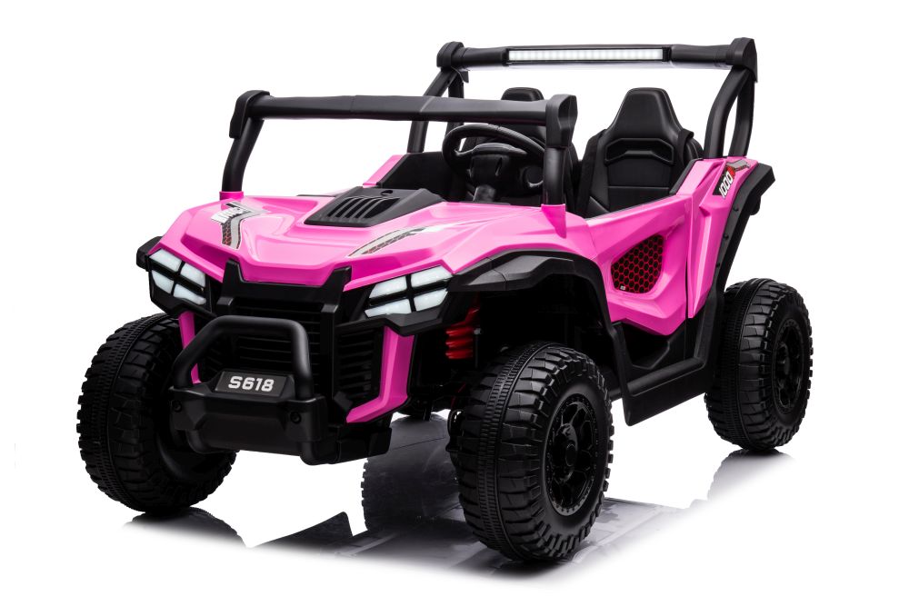 Detské elektrické autíčko S618 4x4 24V ružové