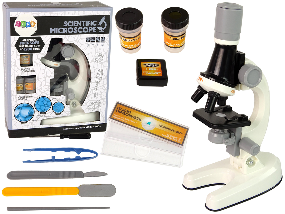 mamido Detský vzdelávací mikroskop biely