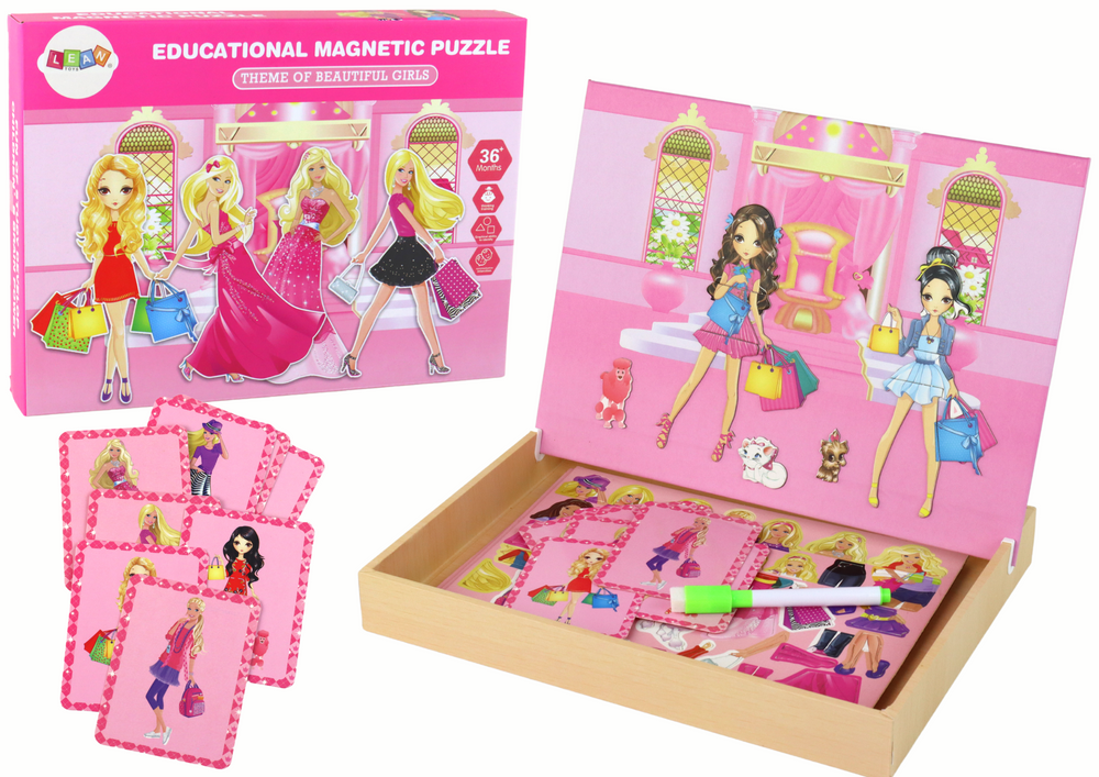 mamido Vzdelávacie magnetické puzzle bábiky