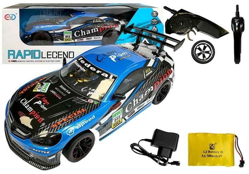 E-shop Športové auto na diaľkové ovládanie R/C Champion modré