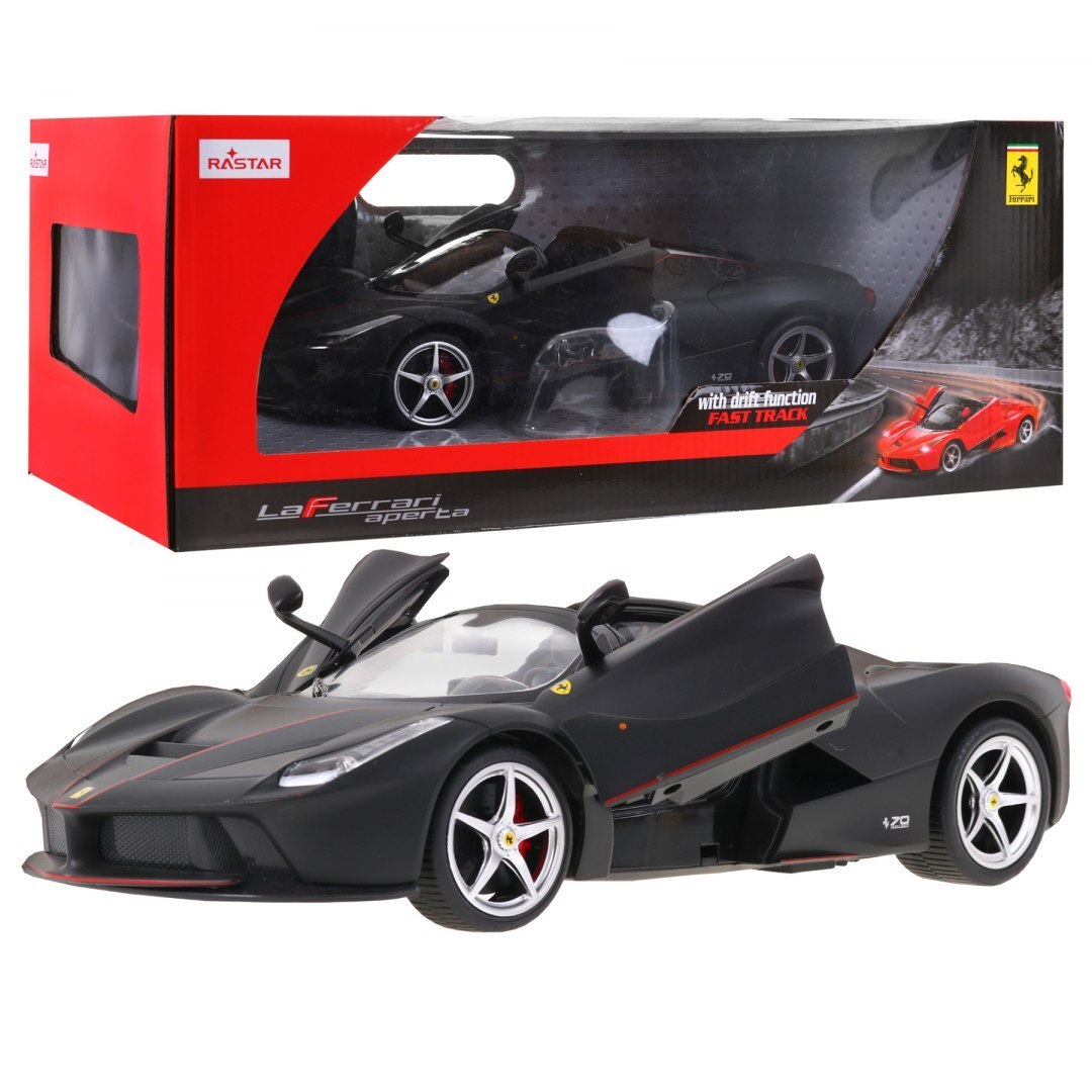 E-shop Rastar Rastar Auto na diaľkové ovládanie R / C Ferrari laferrari Aperta 1:14 čierne