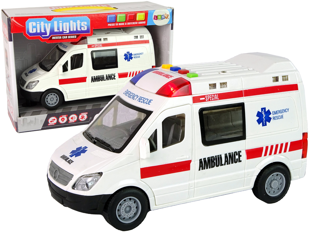 E-shop Ambulancie svetla zvuky trenie pohon