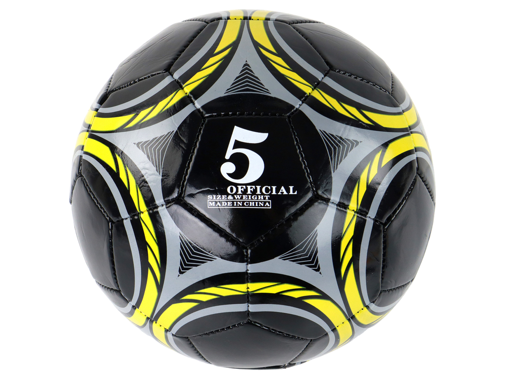 mamido Čierna futbalová lopta 24 cm veľkosť 5