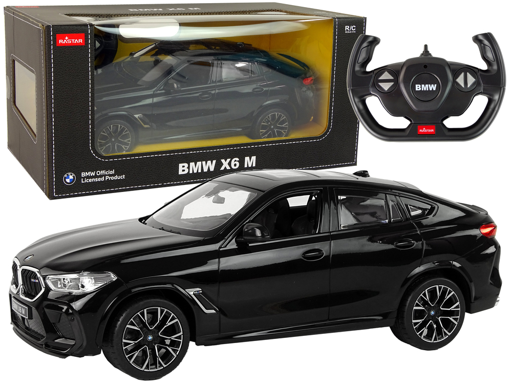 Elektrické autíčko R/C BMW X6 M 1:14 Rastar čierne