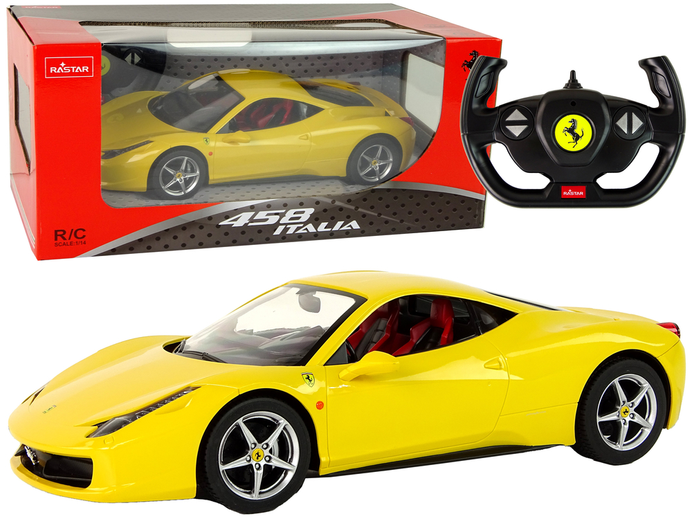 E-shop Elektrické autíčko R/C Ferrari Italia Rastar 1:14 Žlté