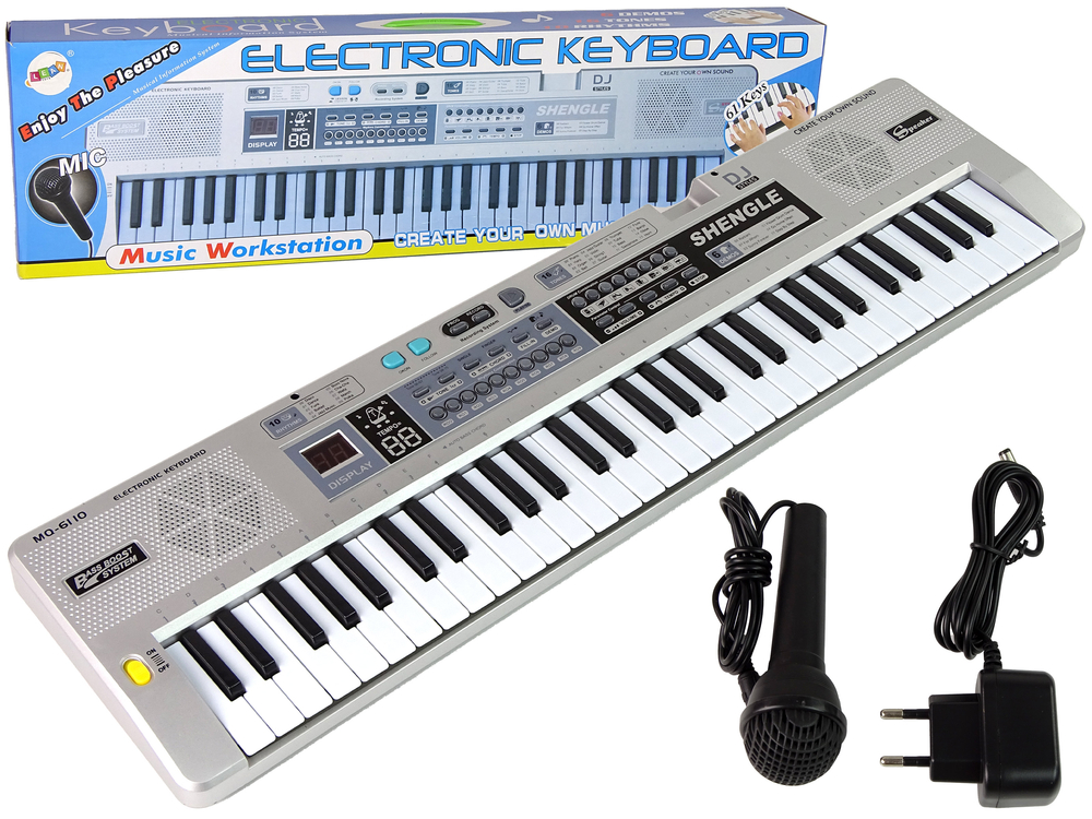 Klávesnica MQ-6110 Mikrofón Harmonika 61 Kláves