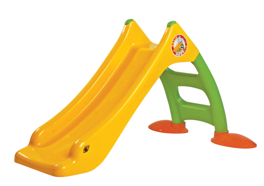 mamido Ogrodový Kĺzačka s Rebríkom pre Deti v Zeleno-Žltom Prevedení