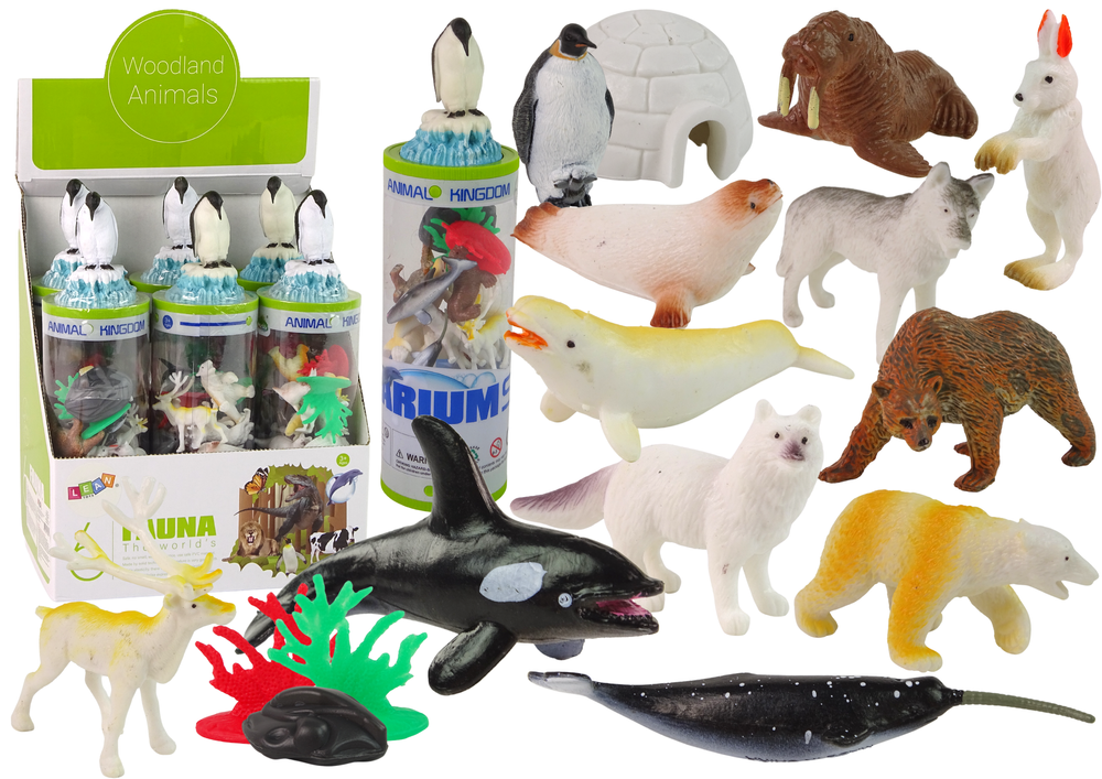 E-shop Sada 12 Figuriniek Polárnych Zvierat s Doplnkami v Tube