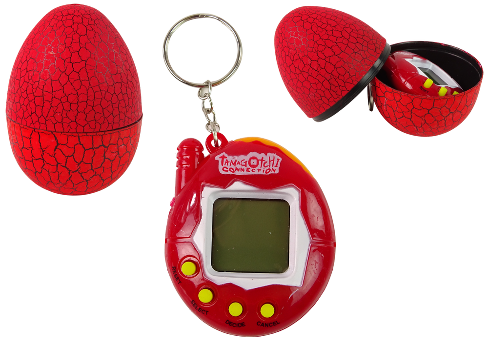 mamido Tamagotchi v Vajci - Elektronická Hra s Červeným Zvieratkom