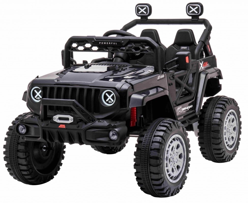 mamido Elektrické autíčko jeep Off-road Speed ​​4x4 čierne