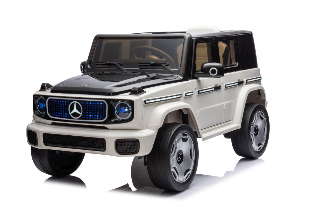 Detské elektrické autíčko Mercedes EQG 4x4 biele