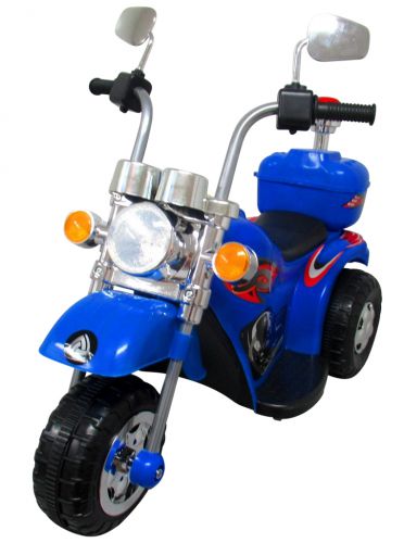 Elektrická motorka M8 v modrej farbe