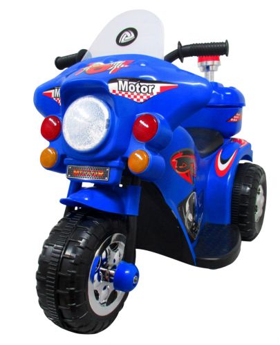 Elektrická motorky M7 v modrej farbe