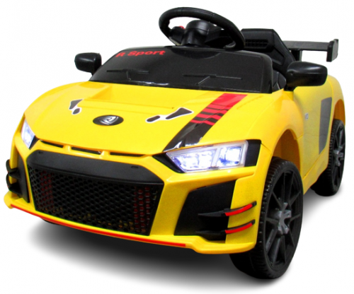 mamido Elektrické autíčko Cabrio A1 v živej žltej farbe s funkciou hojdania a diaľkovým ovládaním