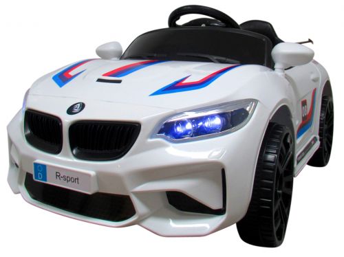 mamido Elektrické autíčko Cabrio B6 v bielej farbe pre deti