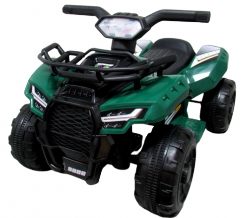 Elektrické štvorkolky pre deti Quad J8AAA v zelenom prevedení s hudbou a svetlami