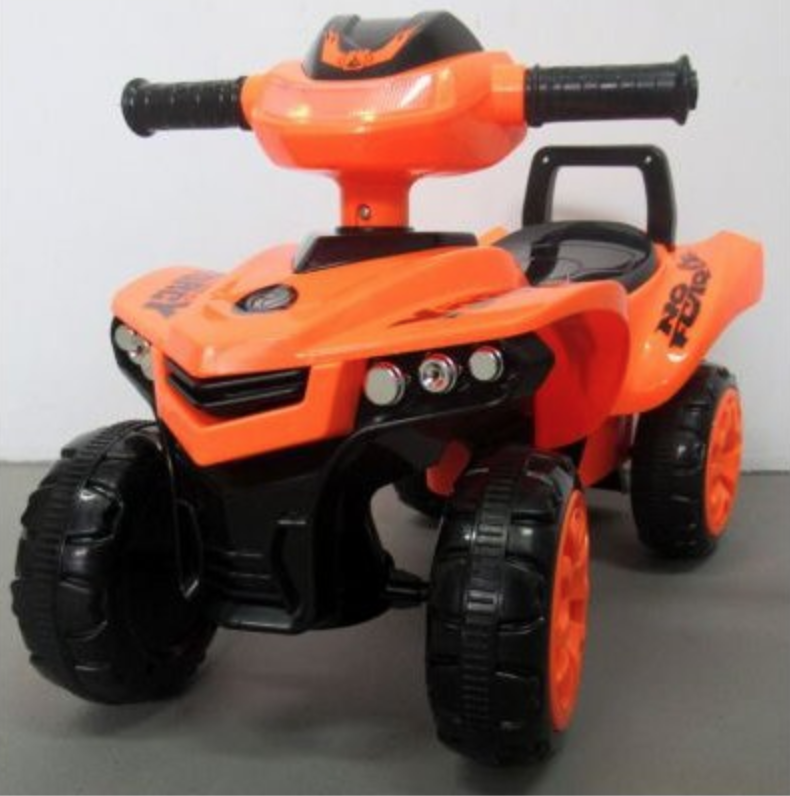 Odrážadlo Quad J5 oranžové, hudba, klaksón
