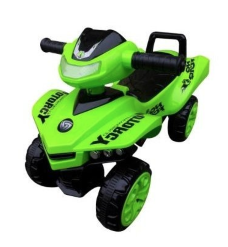 Odrážadlo Quad J5 zelené s hudbou a klaksónom