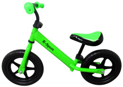 E-shop Odrážadlo R7 Zelené R-Sport s 12-palcovými EVA kolesami a ložiskom vo volante