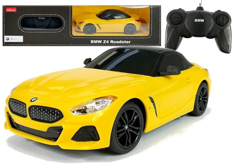 E-shop Auto na diaľkové ovládanie R/C BMW Z4 Roadster Rastar 1:24 žlté