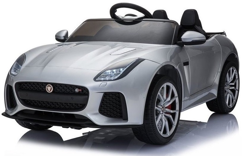 mamido Elektrické autíčko Jaguar F-Type lakované strieborné