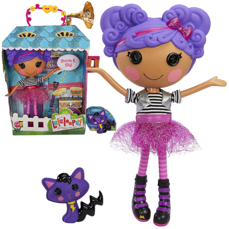 mamido Lalaloopsy veľká rocková bábika Storm E Sky 33 cm + mačička