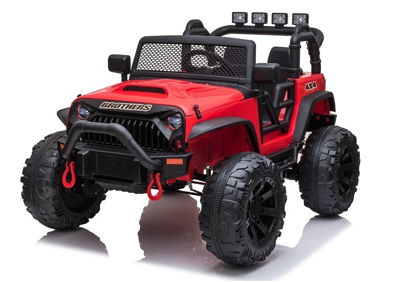 Elektrické autíčko jeep Brothers červené