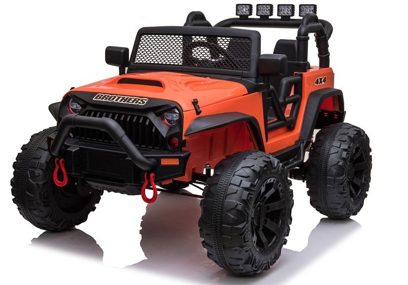 Elektrické autíčko jeep Brothers oranžové