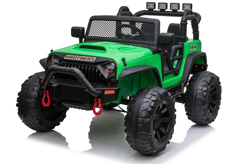 Elektrické autíčko jeep Brothers zelené