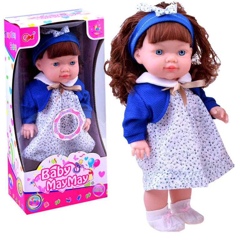 E-shop Roztomilá mäkká bábika s vlasmi hovorí, brebentí