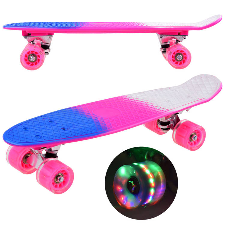 mamido Ružový skateboard pre dievča SP0577