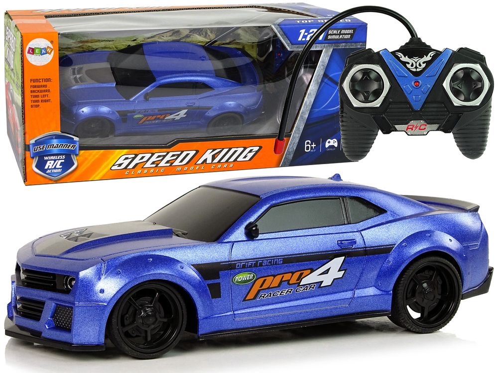 mamido Diaľkovo ovládané športové auto 1:24 Preteky modré Tmavé sklá